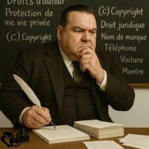 les droits d'auteur sont un sujet épineux pour un auteur. Il a décidé de citer aucune marque par défaut.