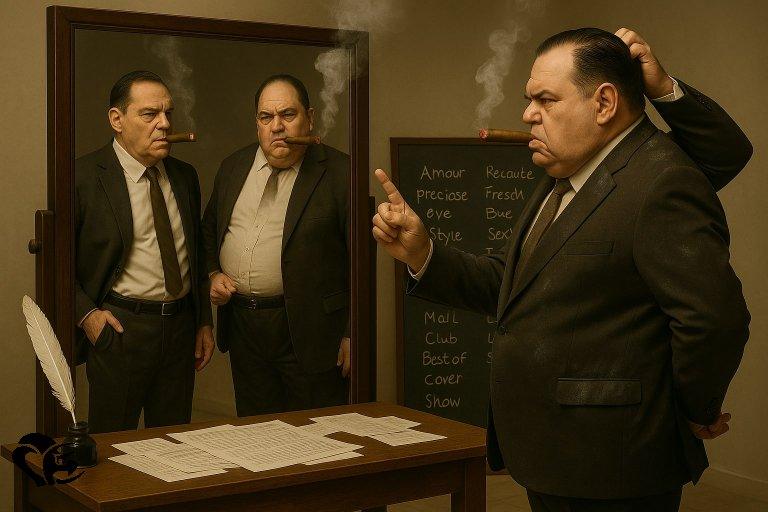 l'auteur voir dans le miroir 2 répliques de lui. Mais il a 3 bras ce qui montre une erreur de génération d'image de l'IA